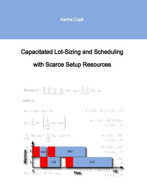 cover image of Capacitated Lot-Sizing and Scheduling with Scarce Setup Resources